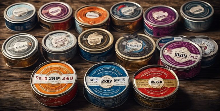 Different varieties of Swedish snus